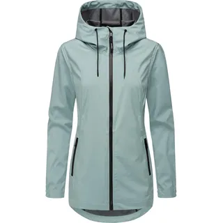Parka RAGWEAR "Kurzmantel Zuzka Sport", Damen, Gr. L, blau (aqua), Obermaterial: 100% Polyester PES.  Obermaterial: Futter: 100% Polyester PES., Jacken Parka