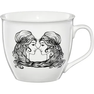 AMBITION Tasse mit Sternzeichen Zwillinge 550ml Zodiac Jumbotasse Porzellan Spülmaschine & Mikrowelle 1 Stück