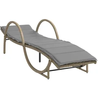 vidaXL Sonnenliege 100 x 199 x 42 cm Beige