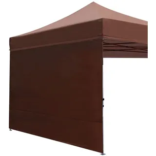 ABCCANOPY Seitenwand/Seitenteile für 3x3m pavillon,3x6m pavillon,partyzelt,festzelt|Wasserabweisend|ohne Fenster,Braun