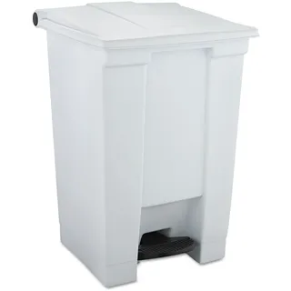 Rubbermaid Commercial Products Legacy® Tretmülleimer aus Kunststoff | Treteimer/Tretabfallbehälter | 45 l | für Arztpraxen/Krankenhäuser/Gesundheitseinrichtungen | Weiß | FG614400WHT