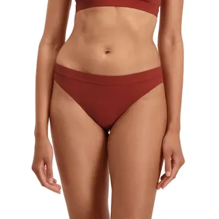 PUMA Womens Swimwear Sporty Brazilian Bikini-Unterteile, Brown Combo, X-Large