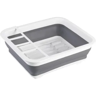 Wenko Abtropfgestell Gaia 36,5 x 13 x 31 cm Grau/Weiß