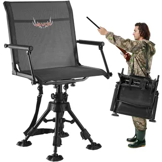 Vevor Campingstuhl Anglerstuhl Grau