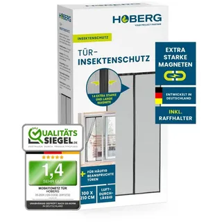 Hoberg Insektenschutzvorhang 100 x 210 cm Schwarz