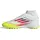 F50 League Mid Fußballschuhe Damen Cloud White/Lucid Red/Solar Yellow 38