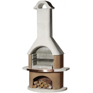 Buschbeck Gartengrillkamin »Bologna«, 110 cm, - weiss