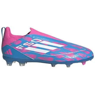 adidas F50 League Laceless FG/MG Solar Blue / Cloud White / Solar Pink 28