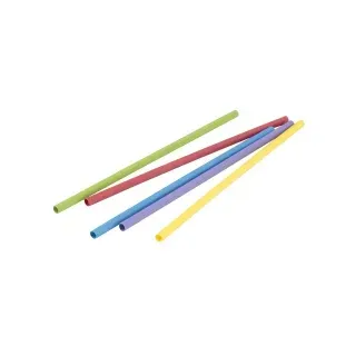 Greenbox Trinkhalme Papier, 20 cm, Ø 0,6 cm, Nachhaltige Strohhalme aus Papier für gekühlte Getränke, 1 Packung = 200 Stück, Farbe: bunt