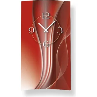 Wanduhr - modern - Dixtime Modell: 3D-0019 - Rot