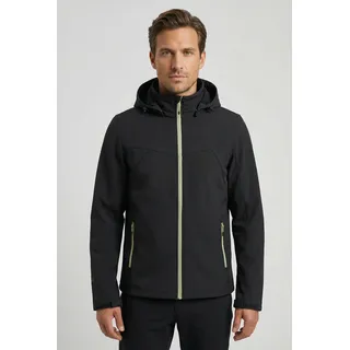 Softshelljacke ICEPEAK "BIGGS", Herren, Gr. 48, anthrazit, Obermaterial: 100% Polyester, Jacken Softshelljacke