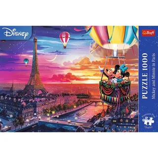 TREFL Puzzle Premium Plus Mickey und Minnie in Paris 1000 dlks