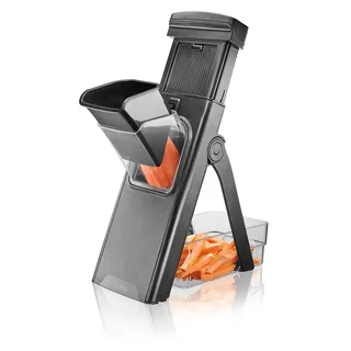 GEFU Gemüsehobel »All-in-One, praktischer Gemüse-Hobel, sparsam verstaubar« leichtes Verstellen der Klingen durch Drehräder auf der Rückseite