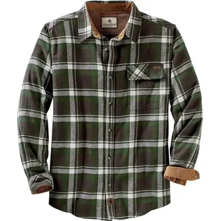 Legendary Whitetails Herren Buck Camp Flanellhemd, Mountain Charcoal Plaid, 3XL