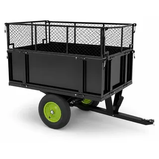 Rasentraktor Anhänger Kippanhänger 300 kg kippbar mit Kupplung