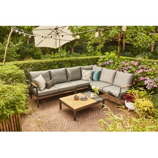 Bild von Gartenbank, Anthrazit, Grau, - 124.5x87.5x74 cm,