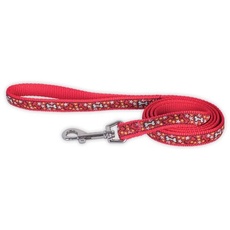 Doogy Ballade Hundeleine, 1,20 m x 10 mm, Rot