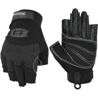 Seibertron 3/4 Finger Padded Palm Lightweight Breathable Climbing Rope Handschuhe/Kletterhandschuhe for Kletterer, Klettern, Rettung, Abenteuer, Segeln, Kajakfahren, Sport imFreien S