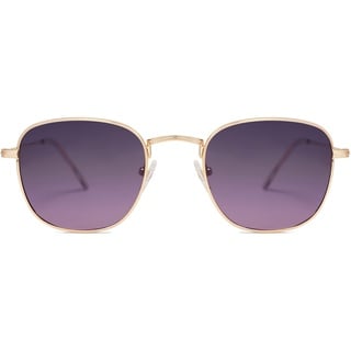 SOJOS Sonnenbrille Damen Herren Polarisiert, Klein Retro Vintage Eckig Klassisch Sonnenbrillen SJ1143