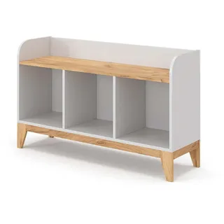 VitaliSpa Kindersitzbank Malia 107,2 x 63,8 cm Eiche weiß