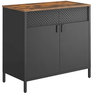 Songmics Kombikommode 40 x 76 x 40 cm Schwarz