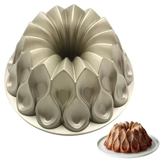 LYFJXX Charlotte-Kuchenform aus Aluminium - Küchenzubehör - Dekoration für Weihnachten, Hochzeit, Familie - 3D Charlotte-Kuchenform (Kronenform)