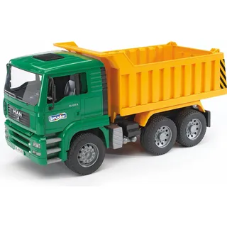 Bruder 02765 - MAN LKW mit Kippmulde gelb/grün 1:16
