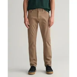 Gant für Herren. 1000263 Regular Fit Hose Desert braun (33/32), Lässig, Baumwolle