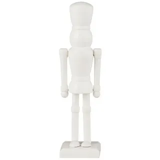 ib laursen Nussknacker weiß H=21 Holz stehend Weihnachten Deko Figur Skandi Top