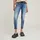 für Damen D08616-C296-B471 Jeans Lynn Mid Skinny Ripped Edge blau 33/32 Lässig Baumwolle Denim