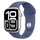 Watch Series 10 GPS + Cellular 42 mm Aluminiumgehäuse silber Sportarmband blau S/M
