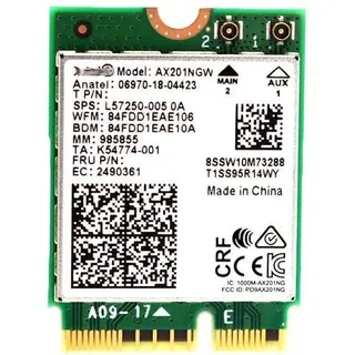 Intel AX201 Wi-Fi 6 2x2 + BT 5,2 M.2 2230
