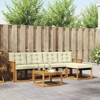 Lounge Set Holz, Ecklounge Outdoor, Balkon Lounge Klein, Gartenmöbel Set mit Kissen, Terrassenmöbel außen, Loungemöbel Set Holz,Balkon Lounge, Type-2