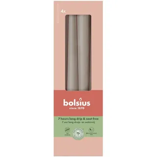 Bolsius Spitzkerze 24,5 cm Ø 2,4 cm beige 4 Stück