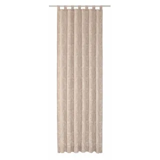 Vorhang WIRTH "Medina" Gr. 1, beige, B:135cm H:145cm, Baumwolle, Polyester, Gardinen, Vorhang