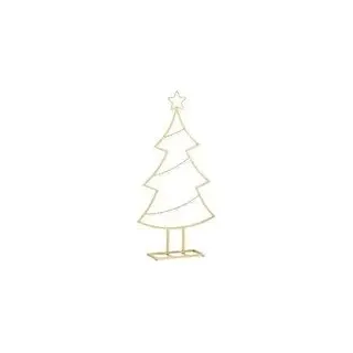 Mica decorations Dekoration Weihnachtsbaum - L40 x B12 x H79 cm - Eisen - Gold