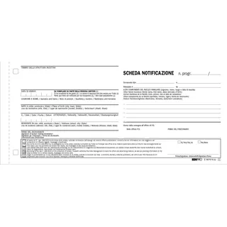 EDIPRO - E5876N - Benachrichtigungskarten 2 Kopien 4 Sprachen Snap (250 Karten) f.to 14x9