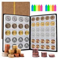 Homgaty Münzen Sammelalbum, 250 Pocket Münzen aufbewahrung, Taschen Münzsammlung, Münzen Album Buch, Münz-Sammelalbum, für Sammeln von münzen und Souvenir Münzen
