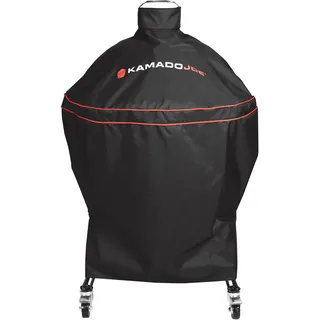 KamadoJoe strapazierfähige Grillhaube BJ-GC23BWFS für Keramik-Holzkohlegrill und Räucherofen der Serie Big Joe aus Polyester mit Verstellbarer Schnalle, wasserdicht, ca. 61 cm, Schwarz