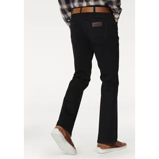 Bootcut-Jeans WRANGLER "Jacksville", Herren, Gr. 36, Länge 34, schwarz, Obermaterial: 98% Baumwolle, 2% Elasthan, bootcut fit lang, Jeans Bootcut-Jeans