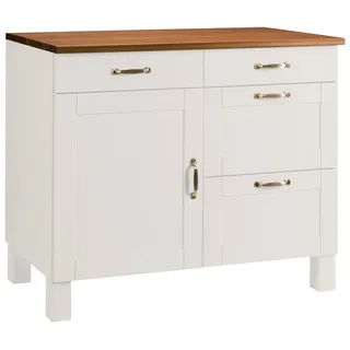 Home Affaire Unterschrank Alby 100 x 85 x 60 cm Weiß