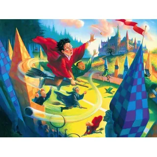 New York Puzzle Company Harry Potter Puzzle Quidditch 1000 Teile Karton