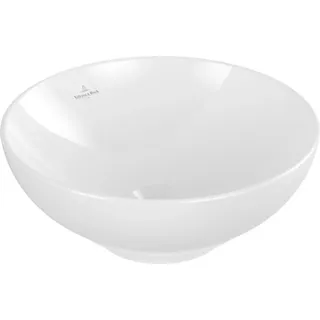VB Aufsatzwaschbecken Loop&Friends 4A45 380x380mm Rund mit Überlauf Weiß Alpin - Weiß