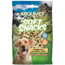 Arquivet Soft Snacks für Hunde Knochen Duo aus Lamm und Reis, 100 g (1 Stück)