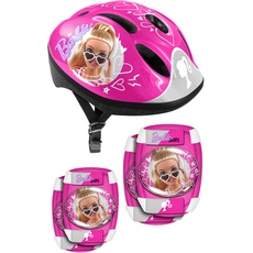 Bild von Girls Helmet + Elbow & Knee Pads Barbie, PINK, S