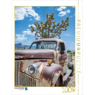 CALVENDO Puzzle Vintage Pick up Oldtimer in Amerika 1000 Teile Puzzle hoch | 1000 Teile Lege-Größe 48 x 64 cm Foto-Puzzle für glückliche Stunden