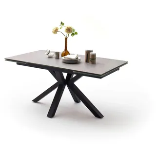 MCA furniture Esstisch »Nagano«, Esstisch Glas-Keramik mit Stirnauszug, grau