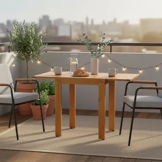 Merxx Balkontisch 130 x 70 x 74 cm Eukalyptus
