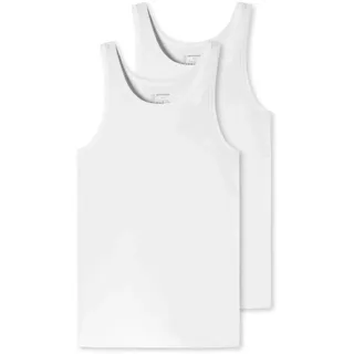 SCHIESSER Herren Unterhemd 95/5 Organic Cotton in Weiß - Gr.: 7