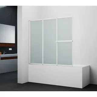 Marwell White Light - 3-flg, 130x120cm - Duschabtrennung aus Klarglas